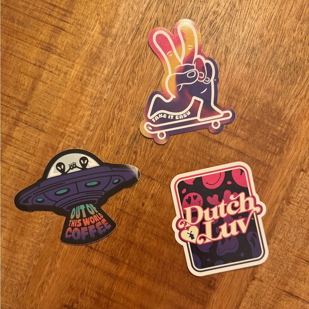 Dutch Bros 3 pack sticker bundle